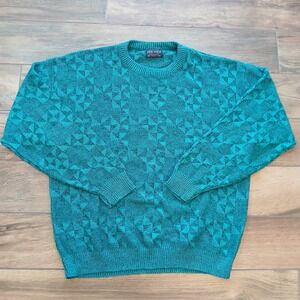 Vintage Pine State Sweater Mens Extra Large Big Crewneck Acrylic USA Made 90s